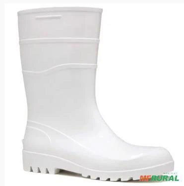 Bota de PVC cano curto - Branca