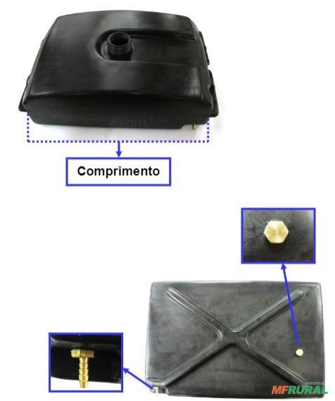 Tanque Completo 15L Branco MT B2T/B4T/BD/VANGUARD Imagem Tanque Completo 15L Branco MT B2T/B4T/BD/VANGUARD