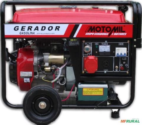 Gerador de energia Motomil MGT-8000CLE 7,0 kVA - partida elétrica - trifásico - 127V/220V Imagem Gerador de energia Motomil MGT-8000CLE 7,0 kVA - partida elétrica - trifásico - 127V/220V