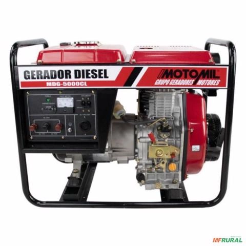 Gerador de energia Motomil MDG-5000CL 5,0 kVA - partida manual - monofásico - 110V/220V Imagem Gerador de energia Motomil MDG-5000CL 5,0 kVA - partida manual - monofásico - 110V/220V