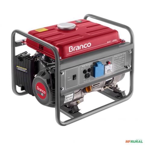 Gerador de energia Branco B4T-1300 1,3 kVA - partida manual - monofásico - 110V Imagem Gerador de energia Branco B4T-1300 1,3 kVA - partida manual - monofásico - 110V