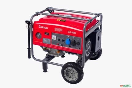 Gerador de energia Branco B4T-6500 5,5 kVA - partida manual - monofásico - 110V/220V Imagem Gerador de energia Branco B4T-6500 5,5 kVA - partida manual - monofásico - 110V/220V