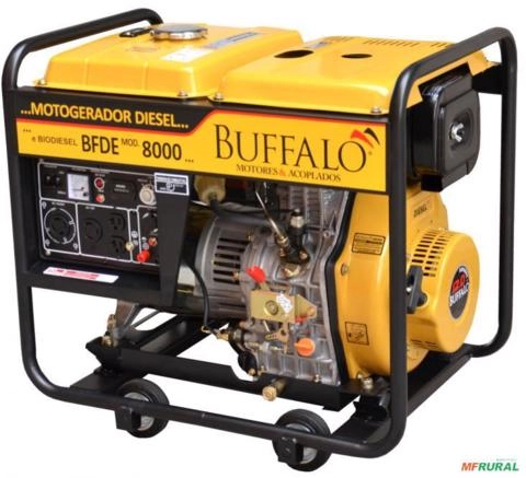 Gerador de energia Buffalo BFDE-8000 6,5 kVA - partida elétrica - monofásico - 115V/230V Imagem Gerador de energia Buffalo BFDE-8000 6,5 kVA - partida elétrica - monofásico - 115V/230V