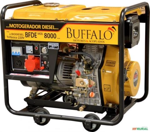 Gerador de energia Buffalo BFDE-8000 8,0 kVA - partida elétrica - trifásico - 220V Imagem Gerador de energia Buffalo BFDE-8000 8,0 kVA - partida elétrica - trifásico - 220V