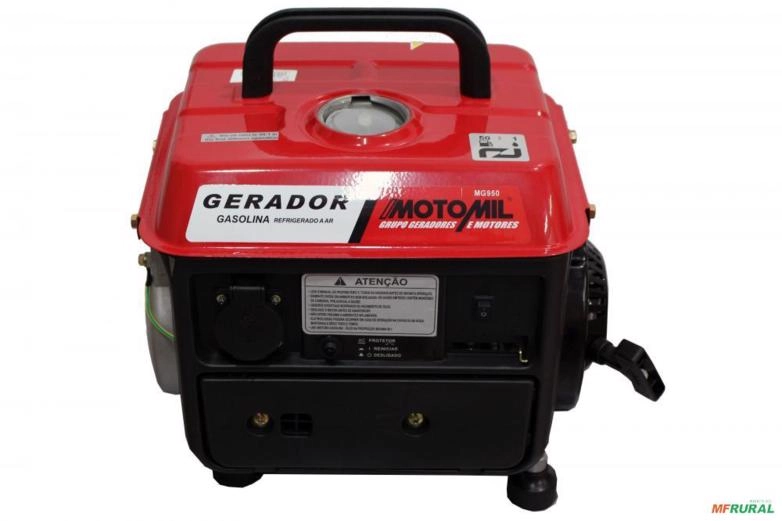 Gerador de energia Motomil MG-950 0,95 kVA - partida manual - monofásico - 220V Imagem Gerador de energia Motomil MG-950 0,95 kVA - partida manual - monofásico - 220V