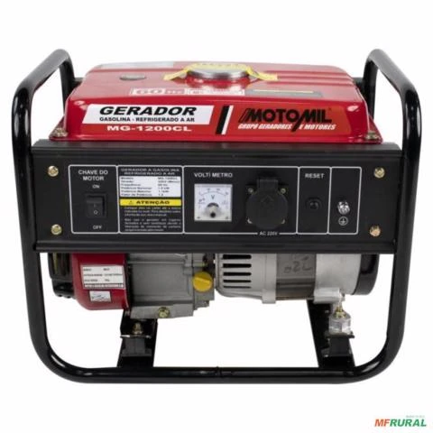 Gerador de energia Motomil MG-1200CL 1,0 kVA - partida manual - monofásico - 220V