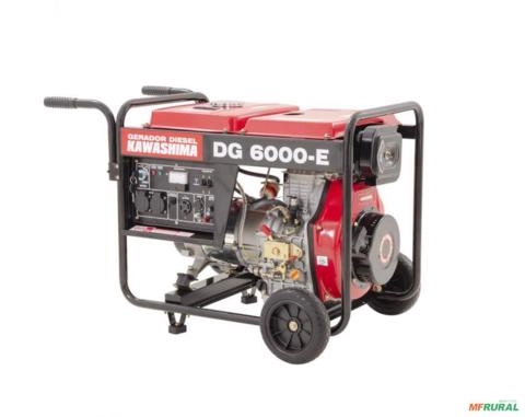 Gerador de energia Kawashima DG 6000-E 5,0 kVA - partida elétrica - monofásico - 120V/240V Imagem Gerador de energia Kawashima DG 6000-E 5,0 kVA - partida elétrica - monofásico - 120V/240V