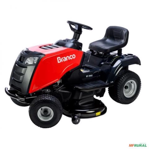 Trator Cortador de Grama Branco BT-1942 19,0 HP - à gasolina - corte 42 pol Imagem Trator Cortador de Grama Branco BT-1942 19,0 HP - à gasolina - corte 42 pol
