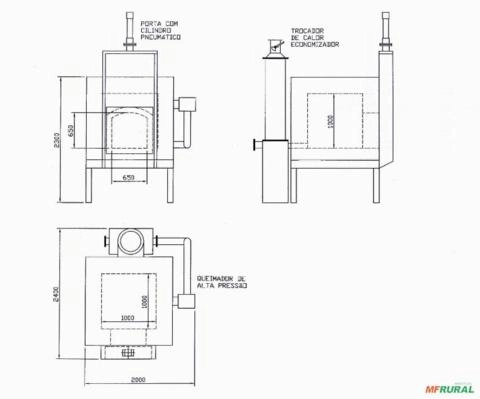 Imagem Forno Industrial para Aquecimento, Secagem e Cura Imagem Forno Industrial para Aquecimento, Secagem e Cura