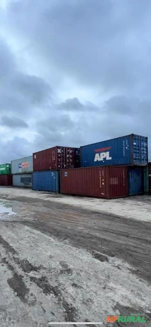 Unidades de Container disponíveis de 20 e 40 Pés, temos bases em todos os portos do Brasil