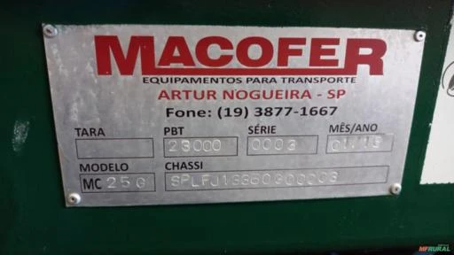 ROLL-ON ROLL-OF Ano 2016 Marca Macofer
