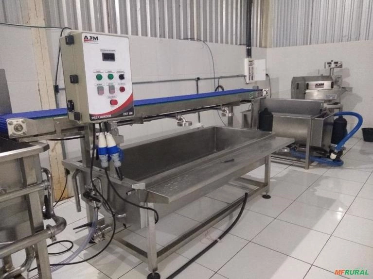 Pré Lavador De Folhosos E Legumes Ajm Modelo Est 100. Imagem Pré Lavador De Folhosos E Legumes Ajm Modelo Est 100.