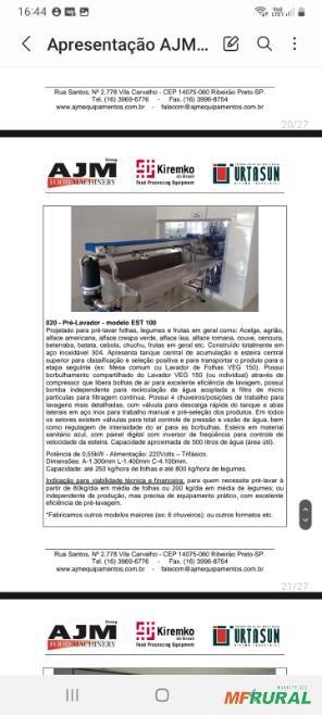 Imagem Pré Lavador De Folhosos E Legumes Ajm Modelo Est 100. Imagem Pré Lavador De Folhosos E Legumes Ajm Modelo Est 100.