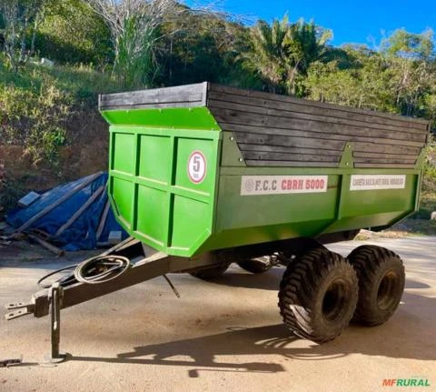 Carreta basculante nova com freio hidráulico 5 Ton - em Santa Catarina