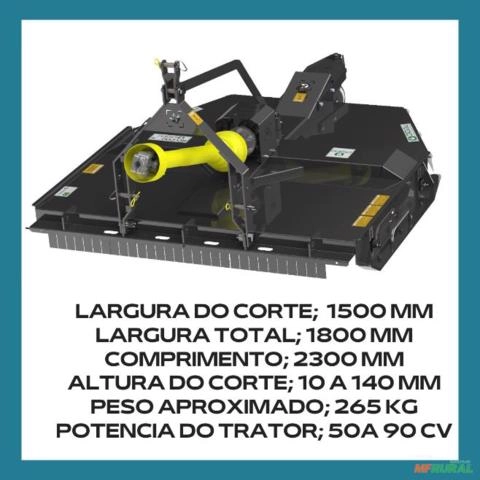 Roçadeira Hidráulica para trator 1500mm - OPORTUNIDADE Imagem Roçadeira Hidráulica para trator 1500mm - OPORTUNIDADE
