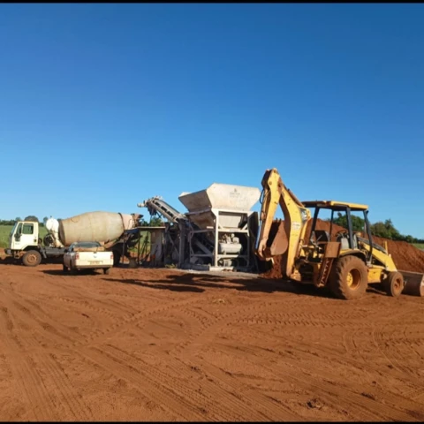 Locação de Usina Móvel de concreto