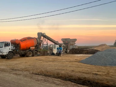 Locação de Usina Móvel de concreto