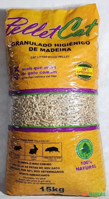 Granulado de Madeira - Pellet de Madeira - Saco de 15kg