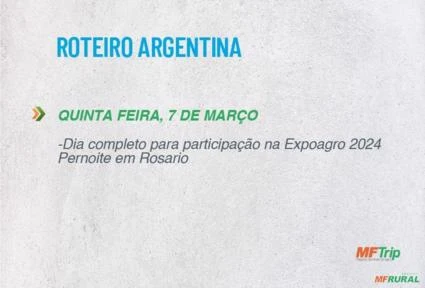 Viagem técnica para a Argentina na Expoagro 2024