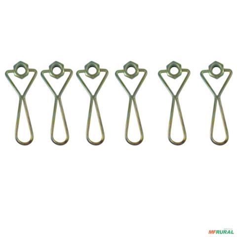 Fixador da Tampa de Carroceria com Porca 5/8 KIT 6 Imagem Fixador da Tampa de Carroceria com Porca 5/8 KIT 6