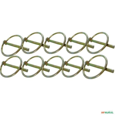 Pino trava quebra dedo 3/16x50 KIT 10 Imagem Pino trava quebra dedo 3/16x50 KIT 10