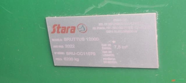 Imagem CALCAREADEIRA BRUTTUS 12000 - STARA Imagem CALCAREADEIRA BRUTTUS 12000 - STARA