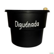 Vaso Autoirrigável Plantas Escrita Diguénada - Coleção I Love Nordeste - Preto -  Cor: Preto