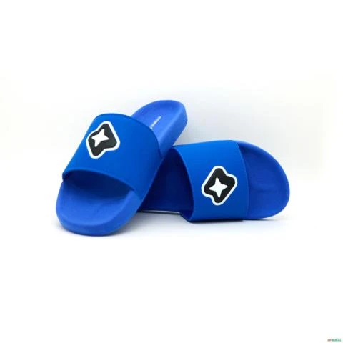 Sandália Slide Azul NILO -  Cores: Azul Tamanho: 33/34