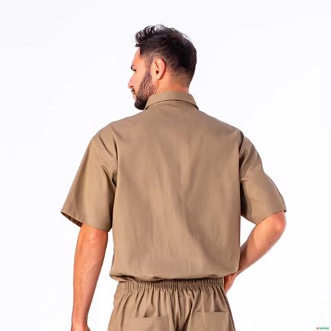 Macacão de Campo Jogger Masculino Cáqui com zíper FERGUS Aviventa -  Tamanho: P