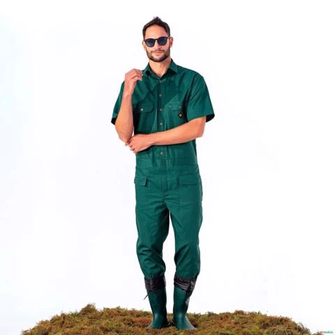 Macacão de Campo Masculino Verde com botão HEROS Aviventa -  Tamanho: G