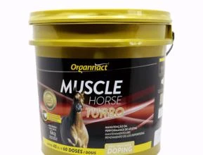 Suplemento Muscle Horse Turbo Box Pouch da Organnact -  Peso: Embalagem c/ 6kg