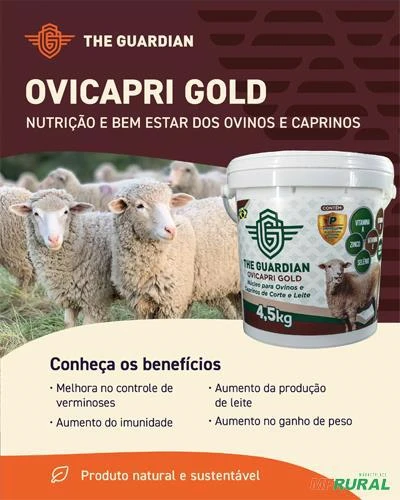 Suplemento Mineral Vitamínico OVINOS/CAPRINOS (4,5kg) ANTIPARASITÁRIO - Ovicapri Gold Núcleo
