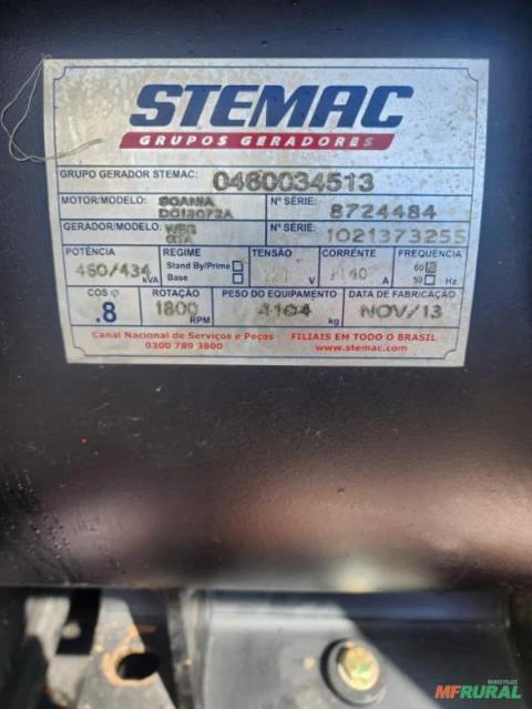GERADOR STEMAC 460 KVA