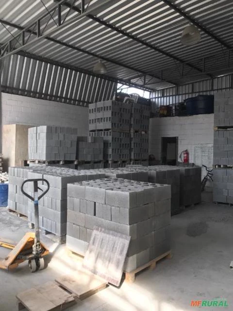 Fábrica de paver e blocos de concreto completa automatizada