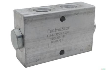 Valvula De Retenção Pilotada Dupla 100lts - Control Star 200066-B Imagem Valvula De Retenção Pilotada Dupla 100lts - Control Star 200066-B