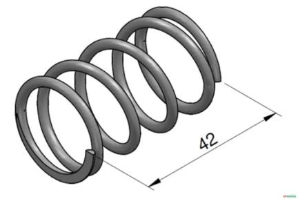 Mola De Centragem - Racine ML15 Imagem Mola De Centragem - Racine ML15