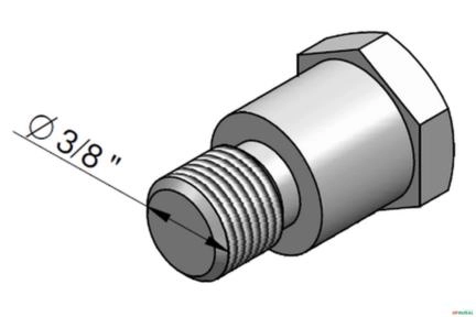 Imagem Parafuso De Centragem 11mm - Racine ML15 Imagem Parafuso De Centragem 11mm - Racine ML15