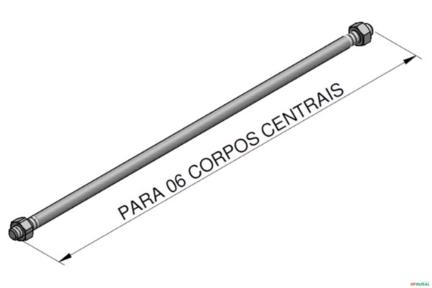 Tirante Para 06 Corpos Centrais - Racine ML15 Imagem Tirante Para 06 Corpos Centrais - Racine ML15