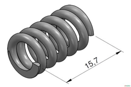 Mola Da Agulha Do Destrave Hidraulico - Racine ML25 Imagem Mola Da Agulha Do Destrave Hidraulico - Racine ML25