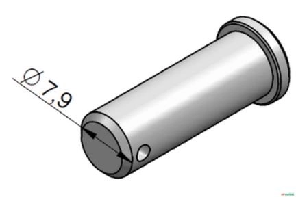 Imagem Pino De Fixação Da Alavanca - Racine ML25 Imagem Pino De Fixação Da Alavanca - Racine ML25
