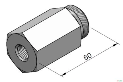 Corpo da Valvula de Restrição - Racine ML25 Imagem Corpo da Valvula de Restrição - Racine ML25
