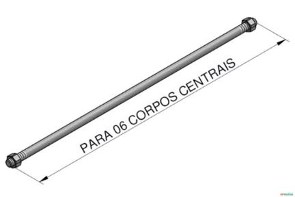 Tirante Para 06 Corpos Centrais - Racine ML25 Imagem Tirante Para 06 Corpos Centrais - Racine ML25