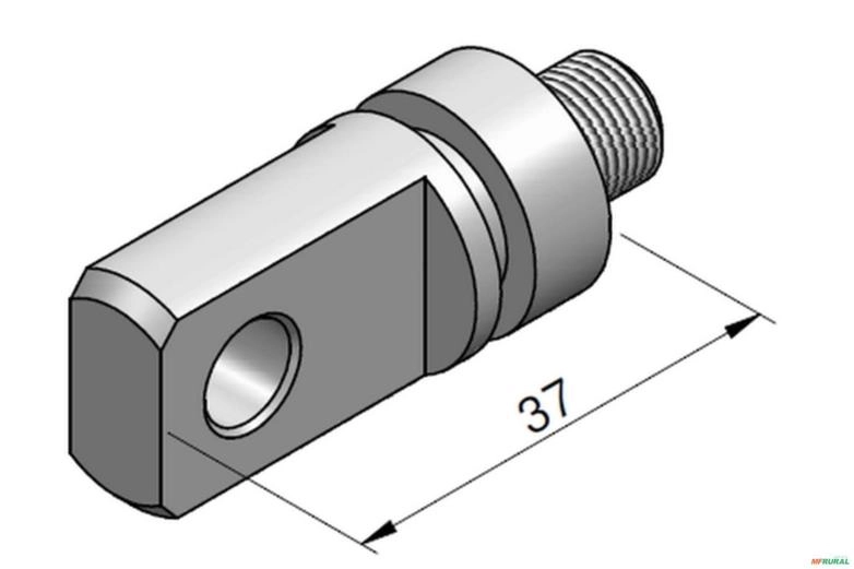 Puxador da Haste Macho Para Coifa de Borracha - Racine ML25 Imagem Puxador da Haste Macho Para Coifa de Borracha - Racine ML25