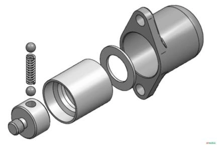 Conjunto Detente 3 Posições - Racine ML25 Imagem Conjunto Detente 3 Posições - Racine ML25