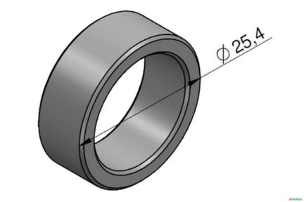 Espaçador do Corpo de Entrada Central - Racine ML25 Imagem Espaçador do Corpo de Entrada Central - Racine ML25