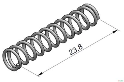 Mola da Valvula de Retenção de Carga - Racine ML42 Imagem Mola da Valvula de Retenção de Carga - Racine ML42