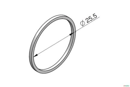 Anel de Teflon (25,5mm) - Racine ML42 Imagem Anel de Teflon (25,5mm) - Racine ML42