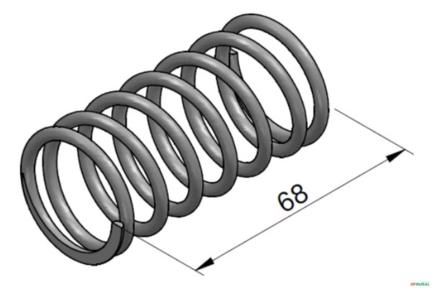 Mola de Centragem da Inclinação (W20E) - Racine ML42 Imagem Mola de Centragem da Inclinação (W20E) - Racine ML42