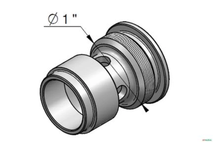Valvula de Anti-Cavitação Central - Racine ML42 Imagem Valvula de Anti-Cavitação Central - Racine ML42