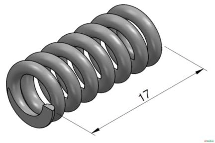 Mola da Agulha do Destrave Hidraulico - Hidrover CH60 / CH100 Imagem Mola da Agulha do Destrave Hidraulico - Hidrover CH60 / CH100